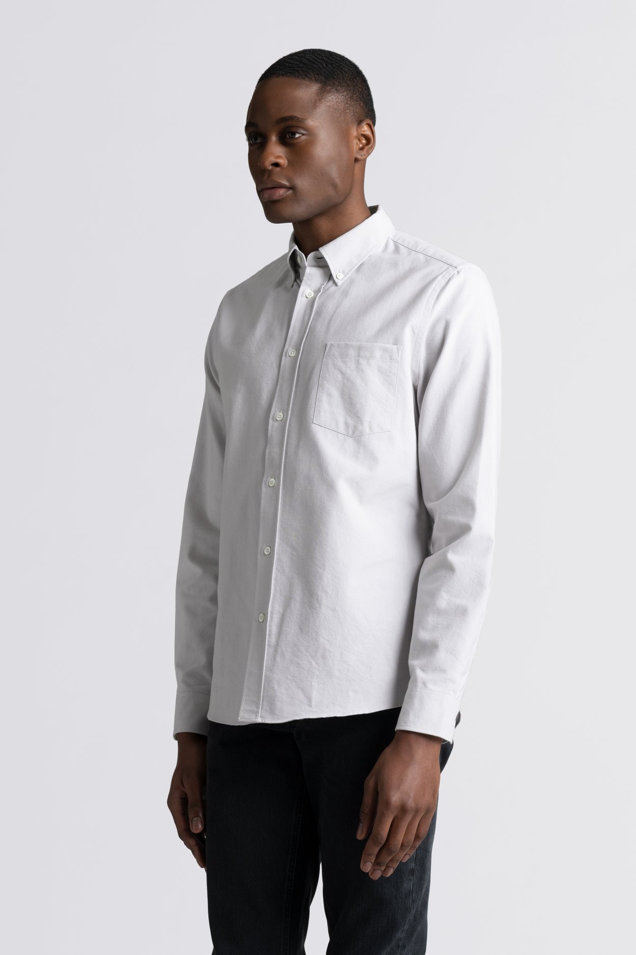 Light Grey Oxford Shirt | Organic Cotton Button Down - ASKET