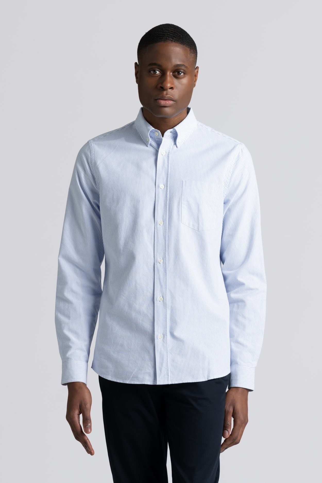 Blue Stripe Oxford Shirt | Organic Cotton Button Down - ASKET