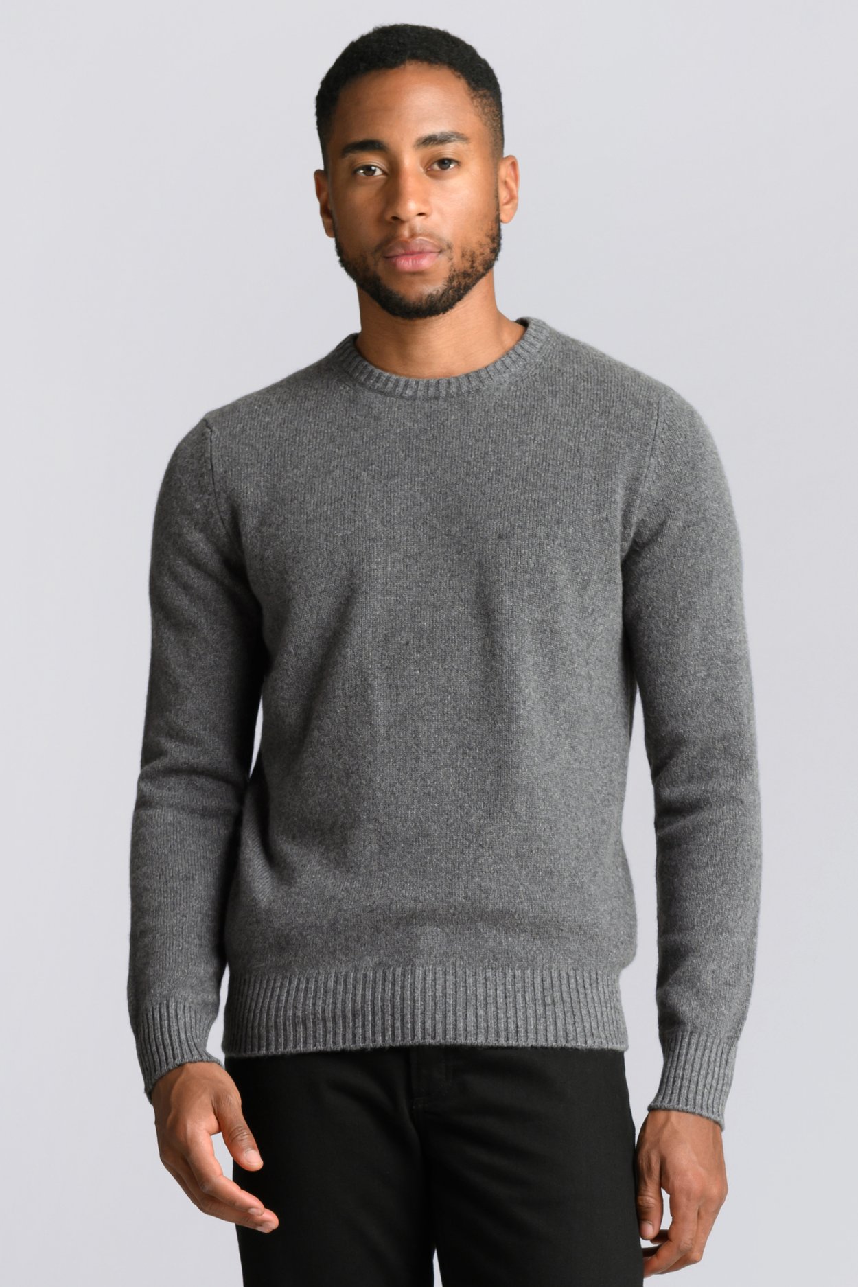 NWT Giasone 2 Ply Cashmere Sweater Dark Gray Size XXL - academico.unemat.br