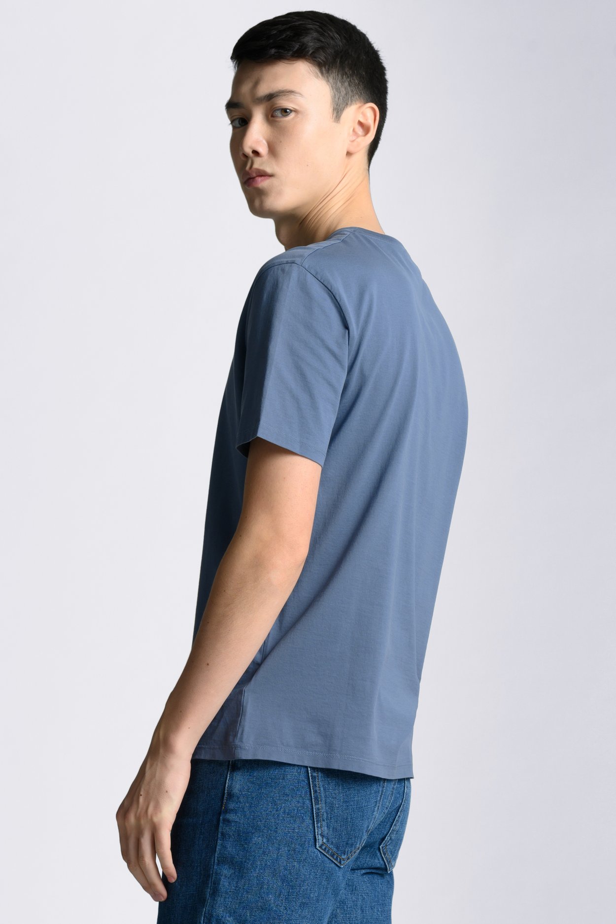 Cold Blue Lightweight T-Shirt | ELS Cotton Crewneck - ASKET