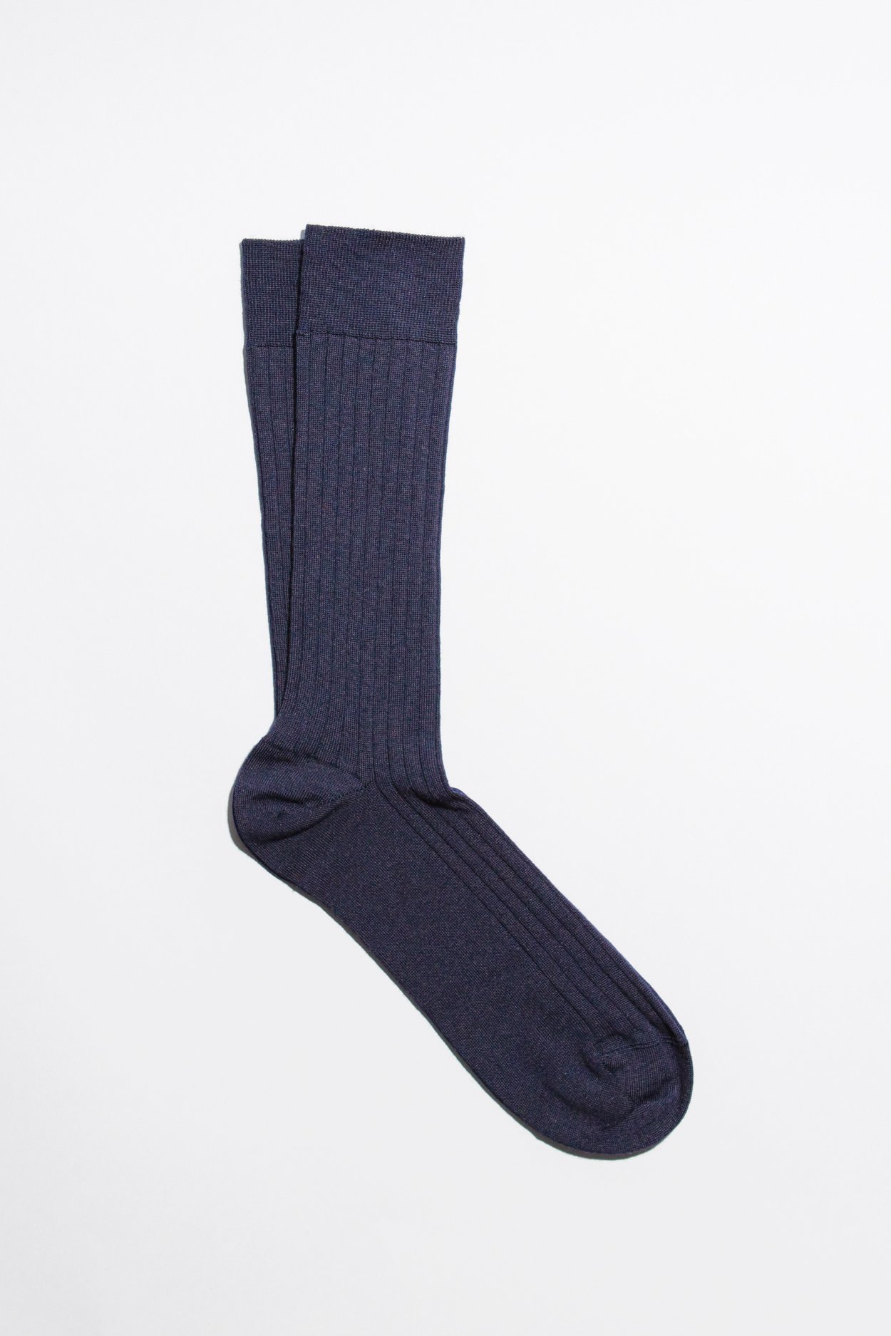 Dark Navy Merino Sock 3-Pack | Ribbed Italian Wool - ASKET