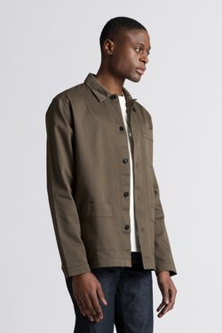 Taupe Overshirt | Organic Cotton Fine Twill - ASKET