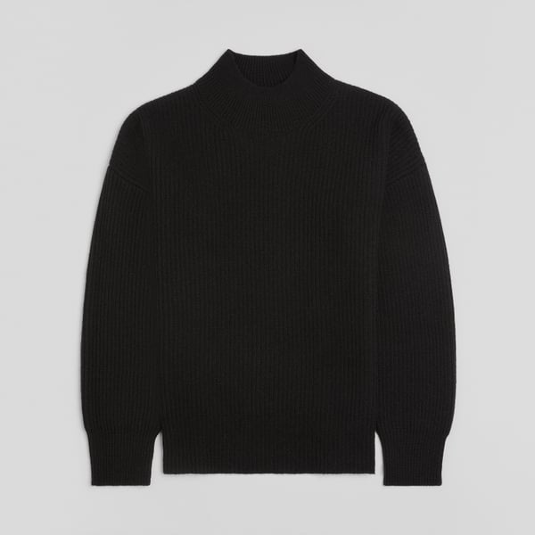 Asket The Mock Neck Sweater Black